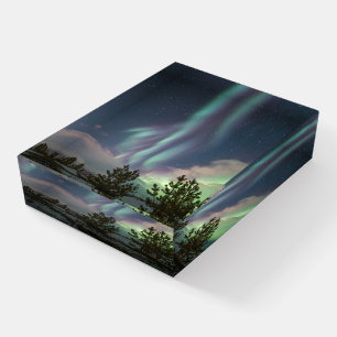Northern Lights Trees Paperweight