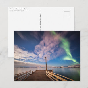 Northern Lights Tromso Postcard
