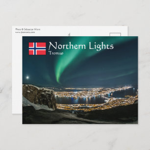 Northern Lights Tromso Postcard
