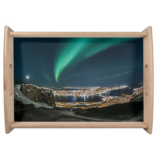 Northern Lights Tromso Serving Tray (Front)