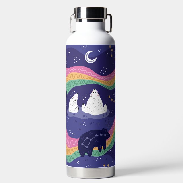 Northern Lights Water Bottle (Front)