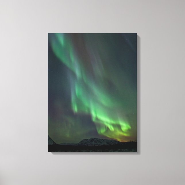 Northern Lights | Whitehorse, Yukon Canvas Print (Front)