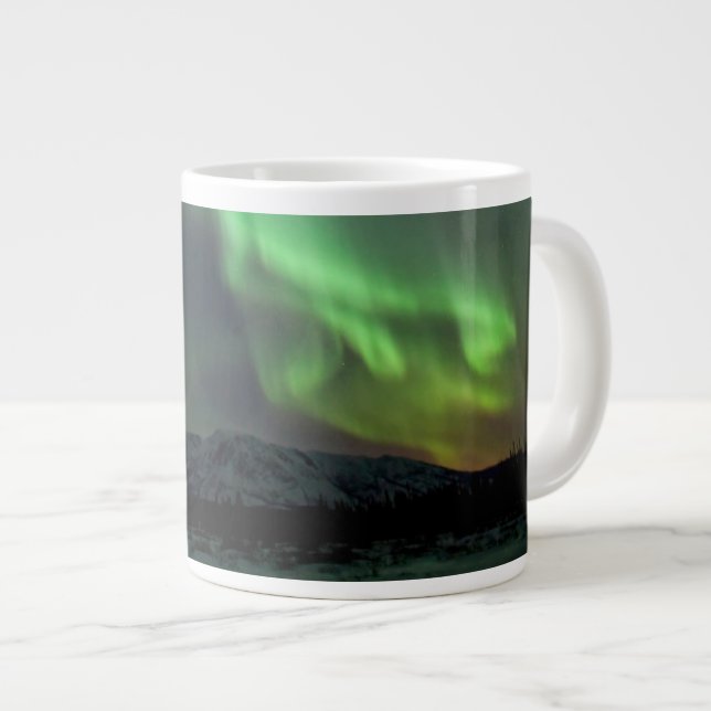 Northern Lights | Whitehorse, Yukon Giant Coffee Mug (Front Right)