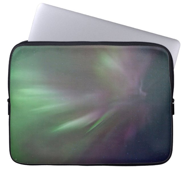 Northern Lights | Whitehorse, Yukon Laptop Sleeve (Front)