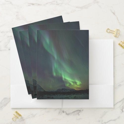 Northern Lights  Whitehorse Yukon Pocket Folder