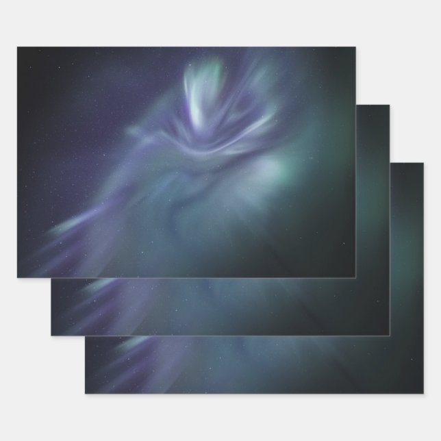 Northern Lights Wrapping Paper Sheets (Set)