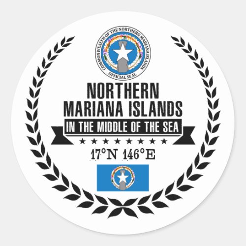 Northern Mariana Islands Classic Round Sticker