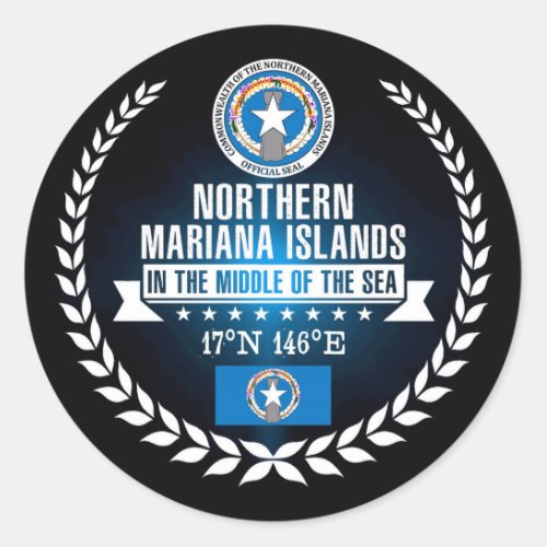 Northern Mariana Islands Classic Round Sticker