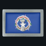 Northern Mariana Islands Flag Belt Buckle<br><div class="desc">Patriotic flag of Northern Mariana Islands.</div>