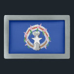 Northern Mariana Islands Flag Belt Buckle<br><div class="desc">Patriotic flag of Northern Mariana Islands.</div>
