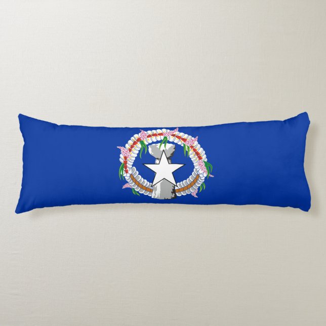 Northern Mariana Islands Flag Body Pillow (Front)