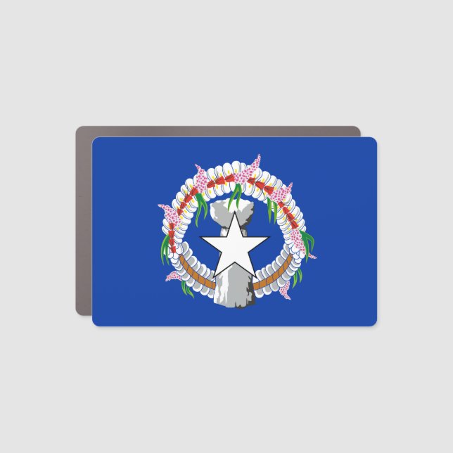 Northern Mariana Islands Flag Car Magnet (Front)
