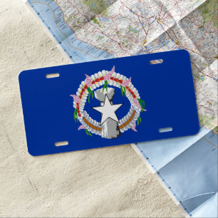 Northern Mariana Islands flag License Plate
