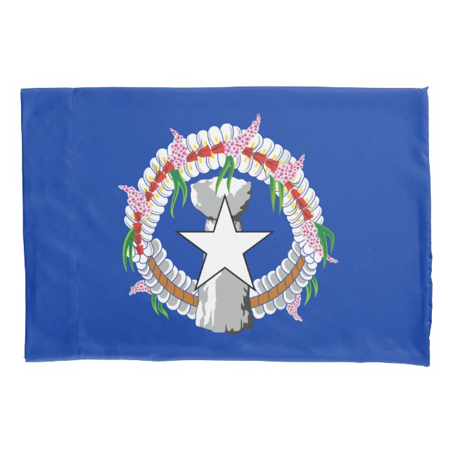 Northern Mariana Islands Flag Pillow Case (Front)