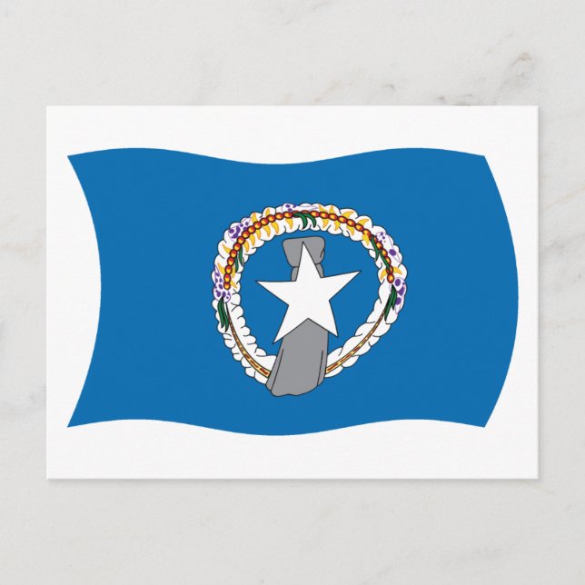 Northern Mariana Islands Flag Postcard (Front)