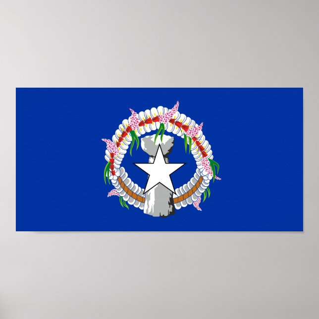 Northern Mariana Islands Flag Poster (Front)