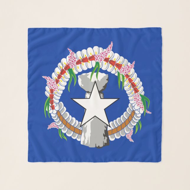 Northern Mariana Islands Flag Scarf (Front)