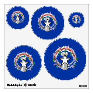 Northern Mariana Islands flag Wall Decal