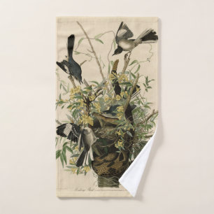 Northern Mocking Bird, Audubon's Birds of America Bath Towel Set