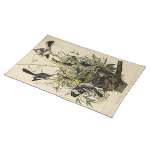 Northern Mocking Bird, Audubon's Birds of America Cloth Placemat