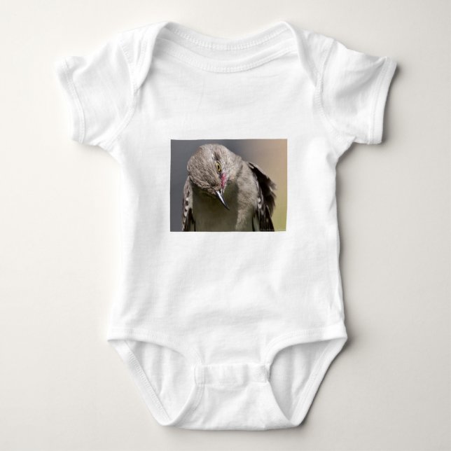Northern Mockingbird takes a Bow Apparel & Gifts Baby Bodysuit (Front)