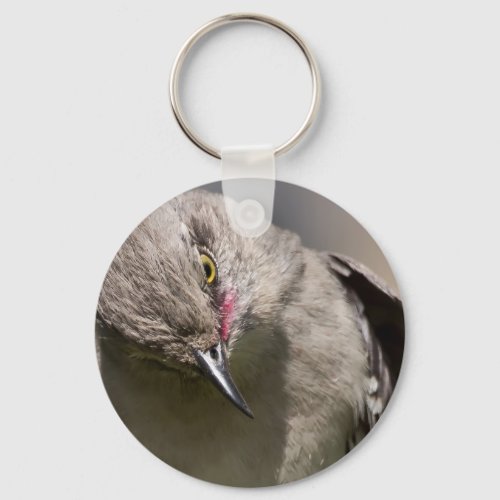 Northern Mockingbird takes a Bow Apparel  Gifts Keychain