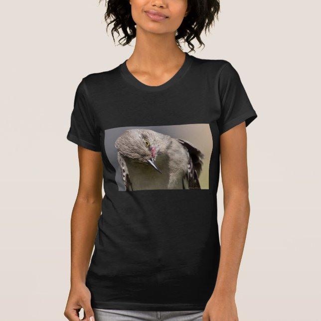 Northern Mockingbird takes a Bow Apparel & Gifts T-Shirt (Front)