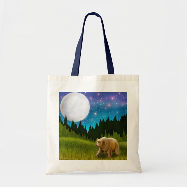 Northern Moon Grizzly Tote Bag (Front)