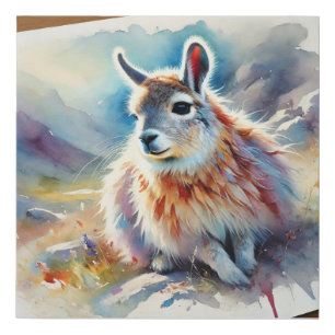 Northern Mountain Viscacha 030924AREF124 - Waterco Faux Canvas Print
