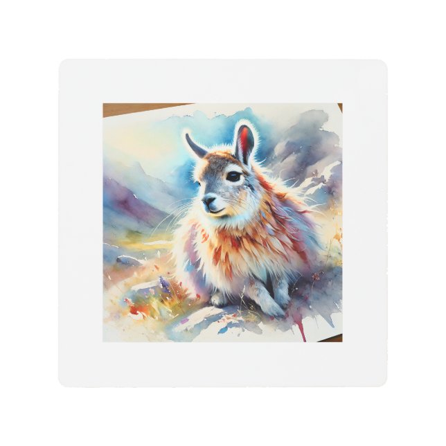 Northern Mountain Viscacha 030924AREF124 - Waterco Metal Print (Front)