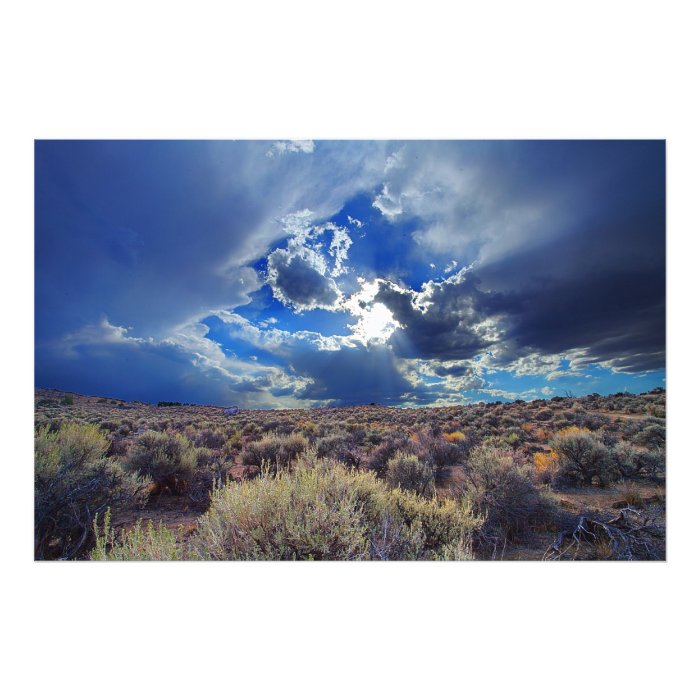 Northern Nevada High Desert Pre Sunset Photographic Print