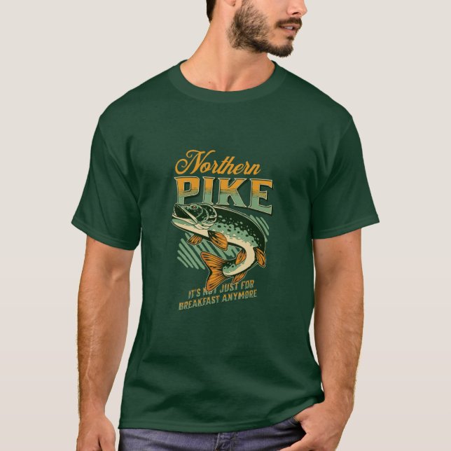 Northern Pike Fishermans best Colorful T-Shirt (Front)
