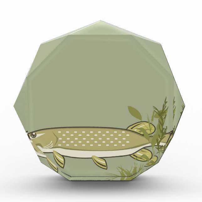 Northern Pike Vector Acrylic Award (Front)