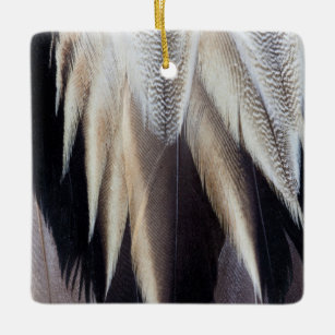 Northern Pintail Duck feather Ceramic Ornament