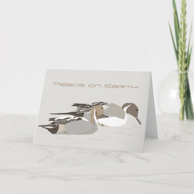 Northern Pintail Ducks Card (Front)