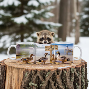 Northern Pintail Ducks Digital Mug Wrap Design