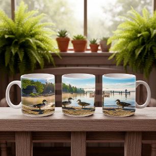 Northern Pintail Ducks Digital Mug Wrap Design