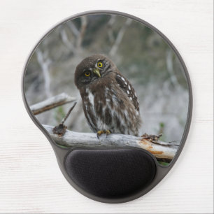 Northern Pygmy Owl Gel Mouse Pad