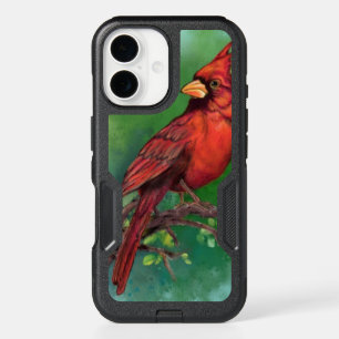 Northern Red Cardinal Bird iPhone 16 Case
