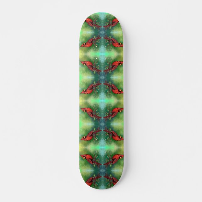 Northern Red Cardinal Skateboard (Front)