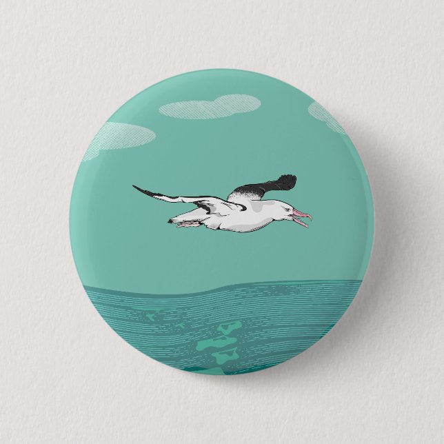 Northern Royal Albatross Toroa Button (Front)