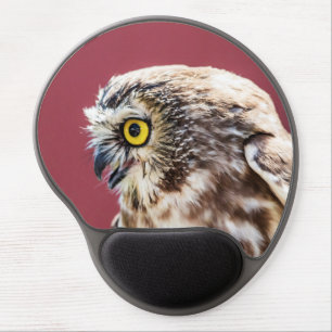 Northern Saw-Whet Owl Portrait Gel Mouse Pad