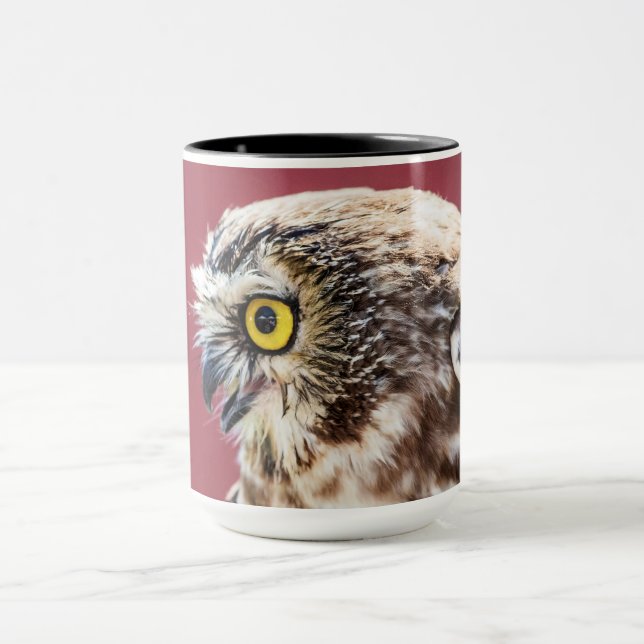 Northern Saw-Whet Owl Portrait Mug (Center)