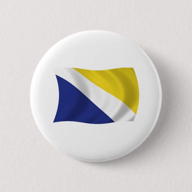 Northern Schleswig  Flag Button (Front)