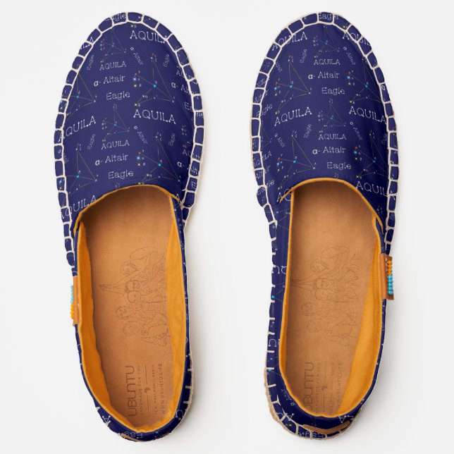 Northern Sky Constellation Aquila Espadrilles (Front)