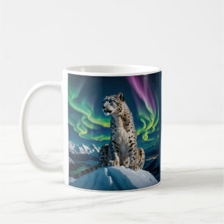 “Northern Sky Wanderer” – Snow Leopard Portrait Coffee Mug