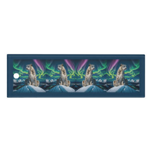 “Northern Sky Wanderer” – Snow Leopard Portrait Ruler