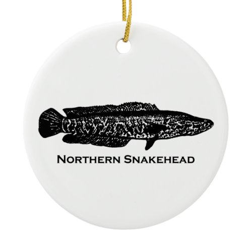 Northern Snakehead Ceramic Ornament