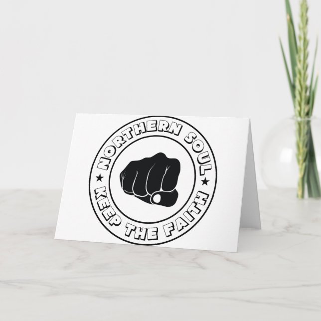 NORTHERN SOUL - KEEP THE FAITH DESIGN.png Card (Front)