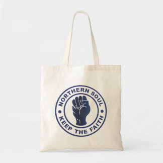 Northern Soul Keep The Faith & Fist Symbol Tote Bag